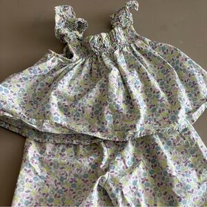 Zara Pastel Floral Ruffled Set